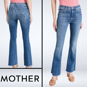 MOTHER Medium Blue Flare Jeans